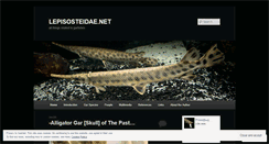 Desktop Screenshot of lepisosteidae.net